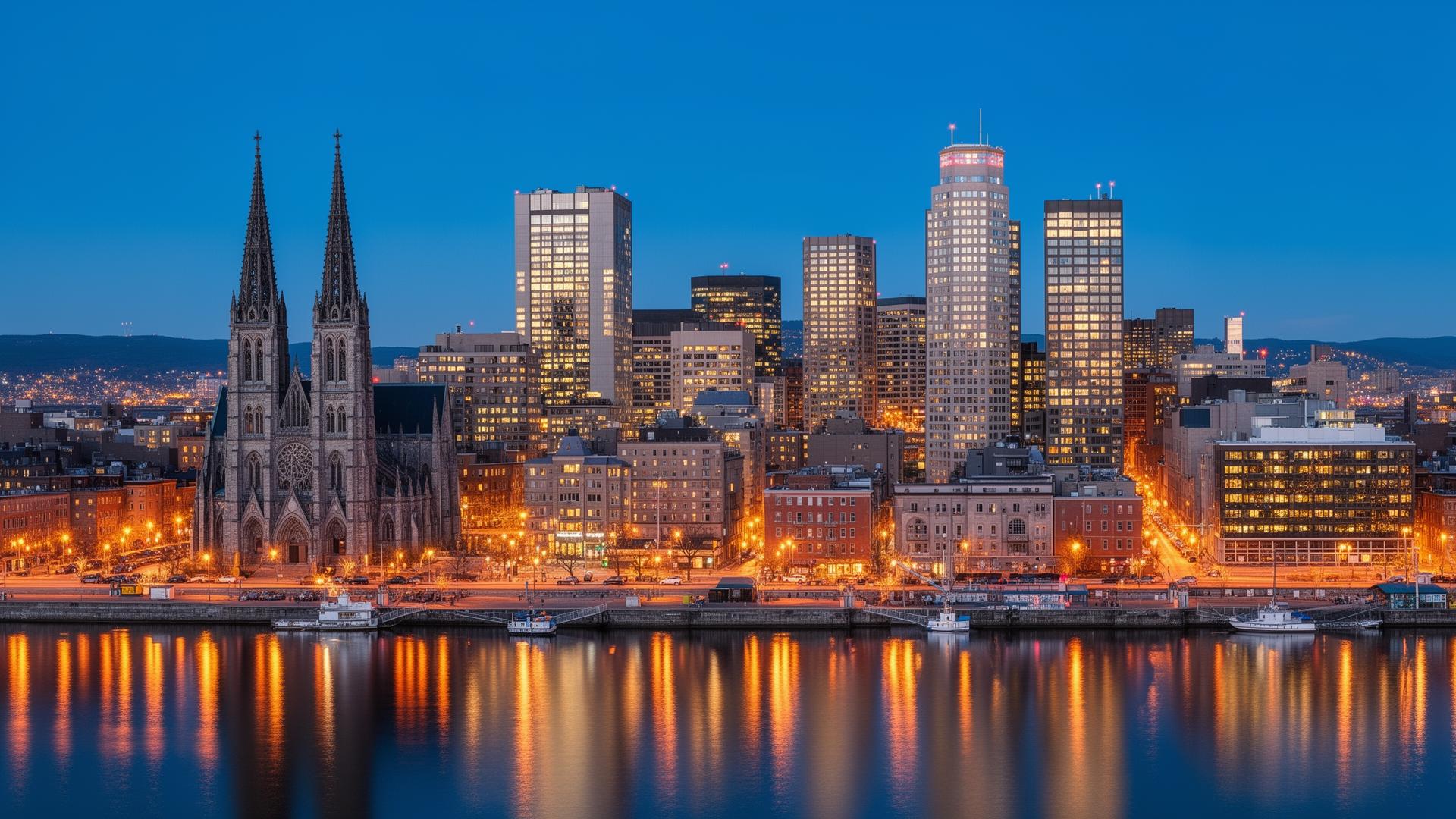Montréal skyline at night